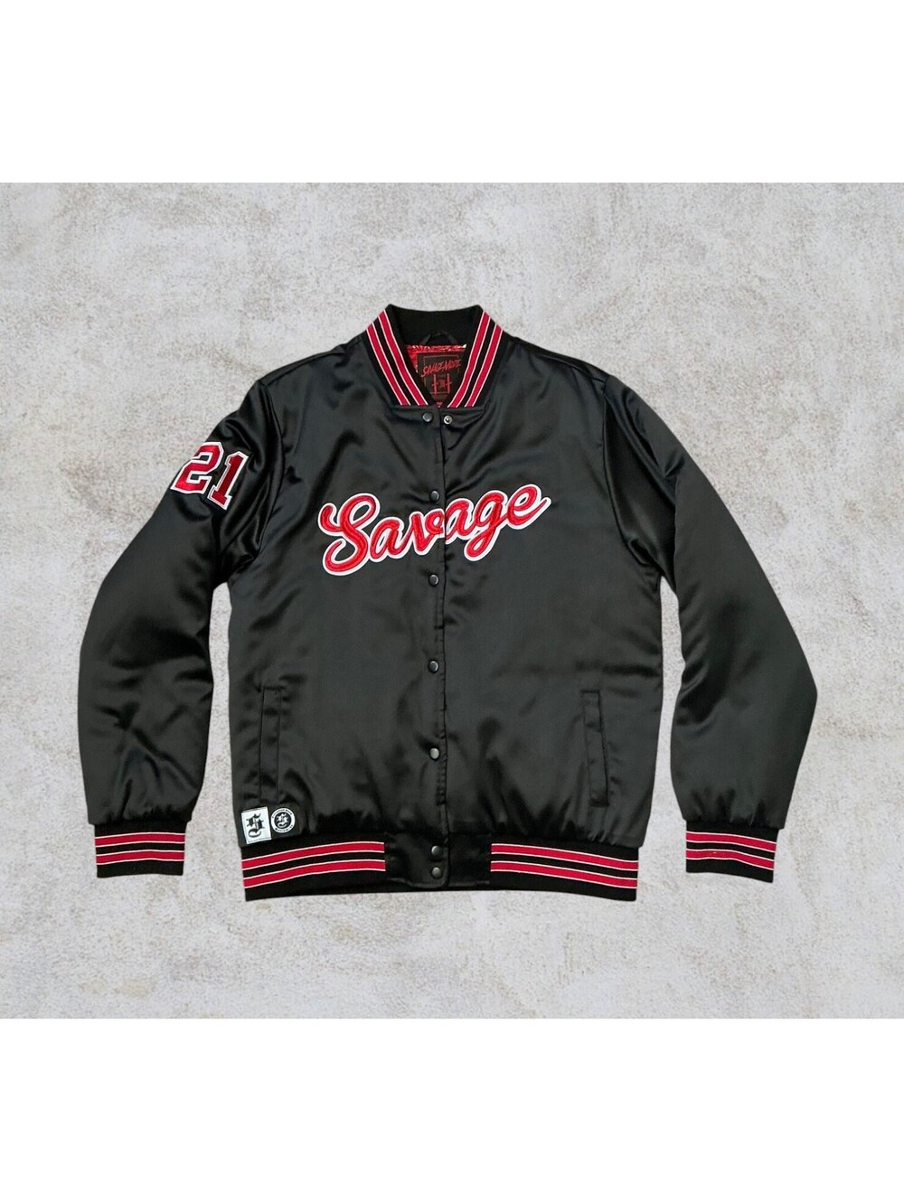 21 Savage Savage Mode II Official Album Merch Satin Jacket